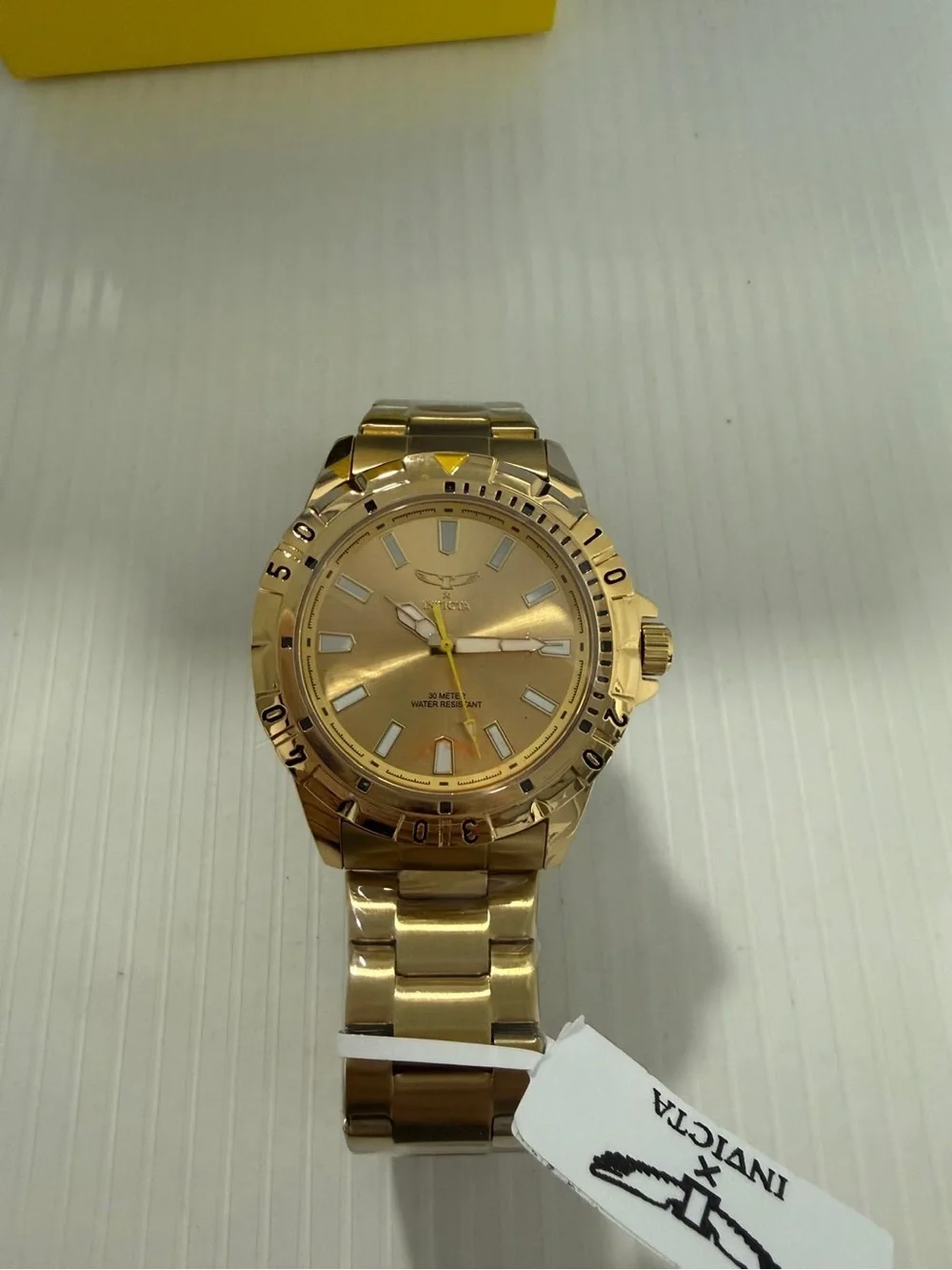Invicta Gold Men's Bracelet Watch with Gold Dial